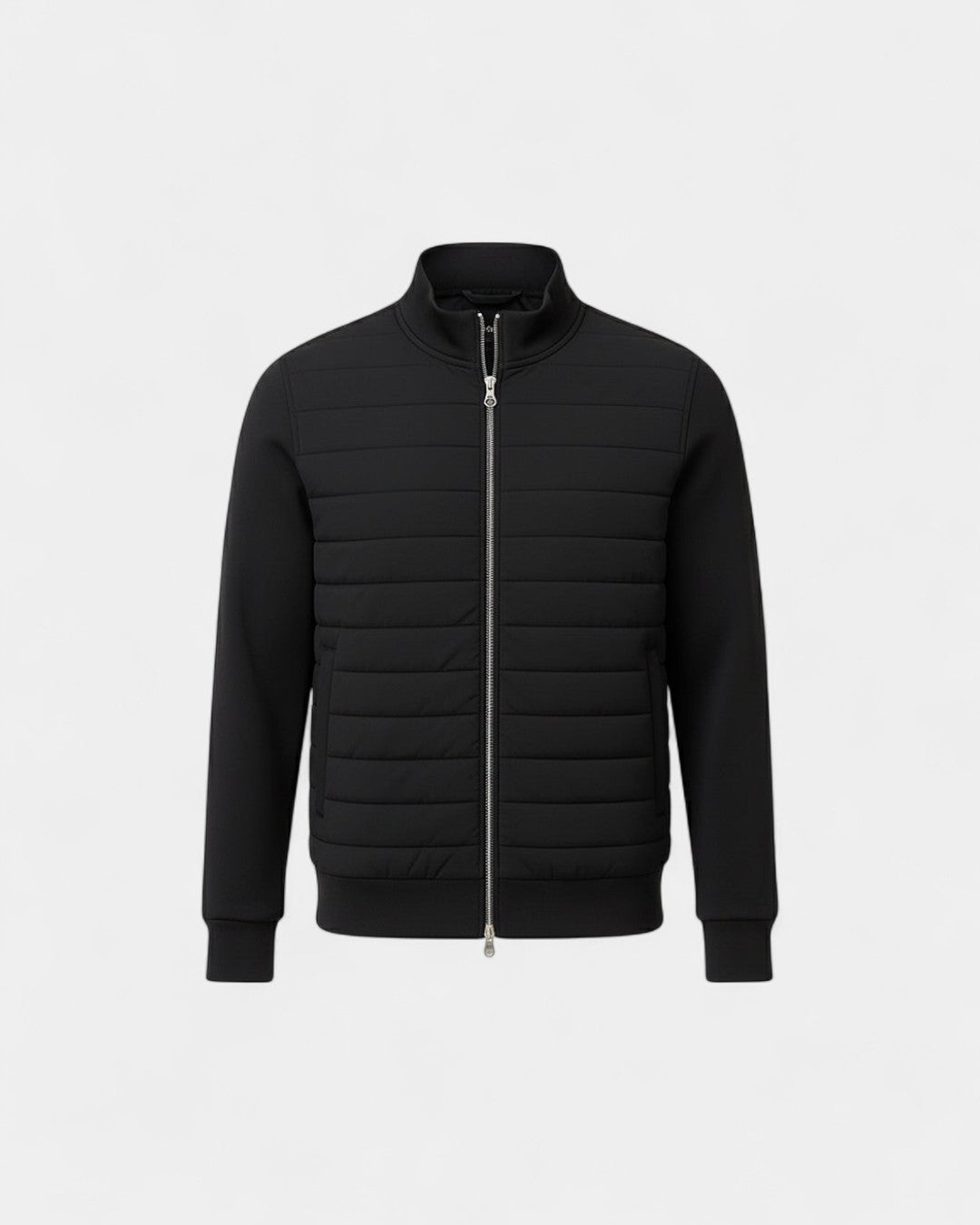Valais Modern Insulated Winter Jacket - Black