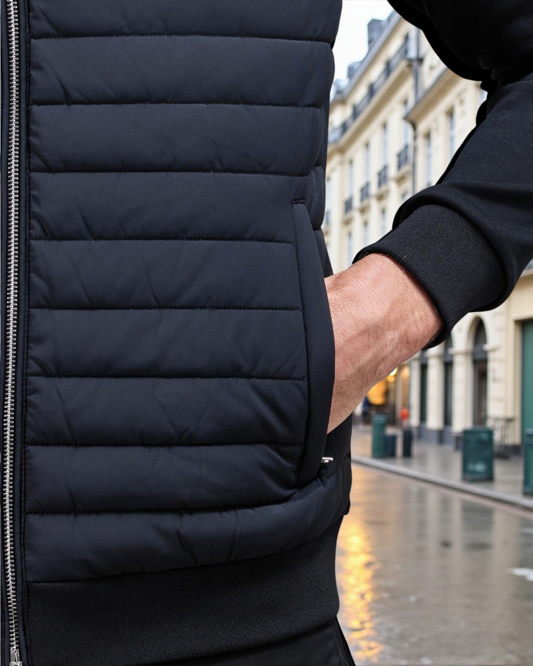 Valais Modern Insulated Winter Jacket - Navy
