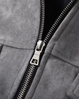 Renard Structured Zip Utility Jacket - Gray