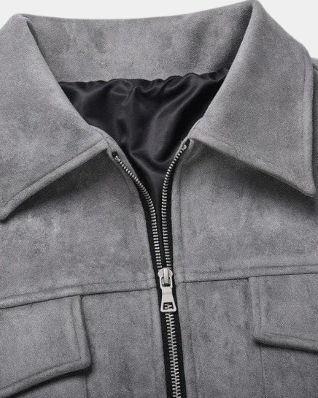 Renard Structured Zip Utility Jacket - Gray