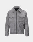 Renard Structured Zip Utility Jacket - Gray