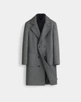 Regency Double-Breasted City Overcoat - Gray