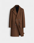 Regency Double-Breasted City Overcoat - Brown