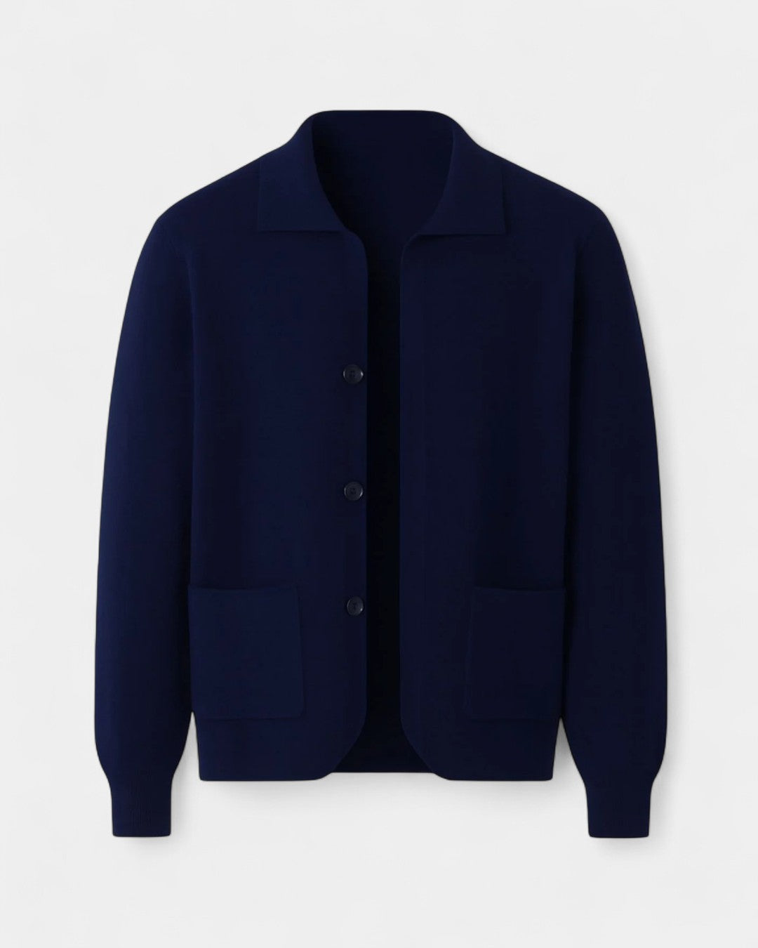 Montréal Wool Overshirt Jacket - Navy