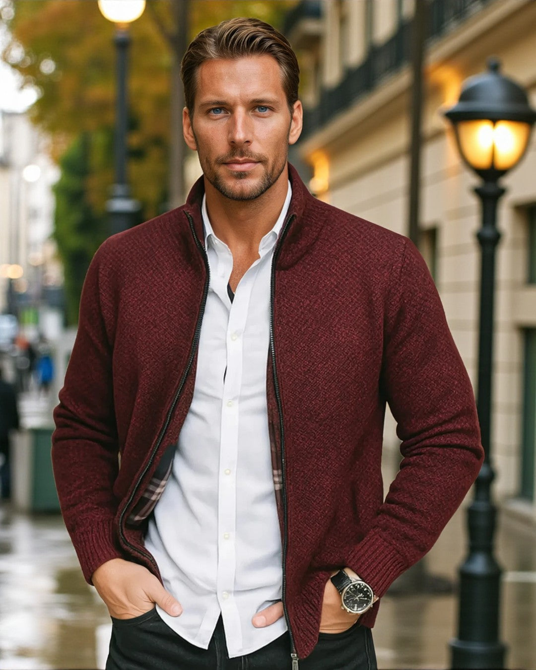 Milan Full-Zip Everyday Winter Vest - Red