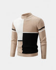 Mason Colorblock Relaxed Fit Sweater - Beige