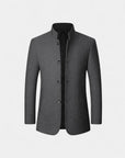 Tremblay Wool-Blend Tailored Blazer Jacket - Gray