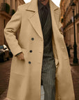 Regency Double-Breasted City Overcoat - Camel
