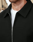 Rivaux Relaxed Black Zip Jacket