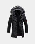 Valmont Insulated Black Hooded Parka - Black