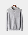 Larsen Classic Wool Knit Everyday Hoodie - Light Gray