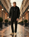 Belval Relaxed Corduroy Tailored Jacket - Black