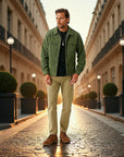 Belval Relaxed Corduroy Tailored Jacket - Green