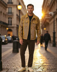 Belval Relaxed Corduroy Tailored Jacket - Brown