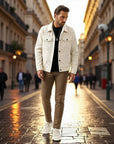 Belval Relaxed Corduroy Tailored Jacket - White