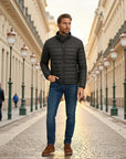 Marclain Lightweight Quilted Puffer Jacket - Gray