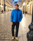 Marclain Lightweight Quilted Puffer Jacket - Blue