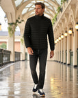 Marclain Lightweight Quilted Puffer Jacket - Black