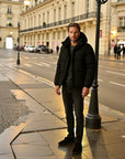 Milan Modern Polyester Everyday Puffer Jacket - Black