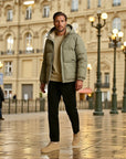Milan Modern Polyester Everyday Puffer Jacket - Green