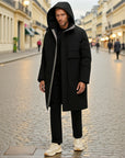 Valmont Insulated Longline Winter Parka - Black
