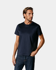 Signature Mercerised Supima T-Shirt – Dark Blue