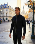 Santorini Zipper Vest Jacket - Black