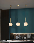 Golden Ball Alabaster Pendant Lamp