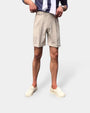 Old Money Cropped Luxe Tailored Shorts - Apricot