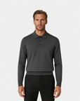 Cambridge Wool Polo Knit Sweater - Gray