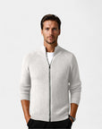 Santorini Zipper Vest Jacket - Milk White