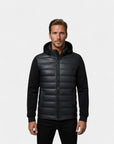 Montclair Thermal Black Hooded Quilted Jacket - Black