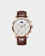 Elysian Chrono Horloge - Bruin/Wit