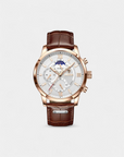 Elysian Chrono Horloge - Bruin/Wit