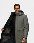 Valmont Insulated Longline Winter Parka - Gray