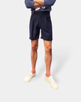 Old Money Gekürzte Luxe Tailored Shorts - Navy
