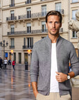 Santorini Zipper Vest Jacket - Gray