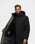 Valmont Insulated Longline Winter Parka - Black