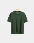 Vanton Premium Mesh Zip Poloshirt - Donkergroen