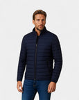Marclain Lightweight Quilted Puffer Jacket - Navy