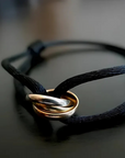 Parisian Knot Stainless Steel Bracelet - Black