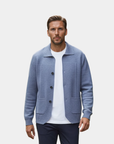 Montréal Wool Overshirt Jacket - Blue
