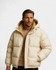 Milan Modern Polyester Everyday Puffer Jacket - White