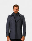 Montreux Wool-Blend Charcoal Insulated Parka - Gray