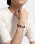 Parisian Knot Stainless Steel Bracelet - Black