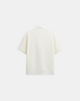 Polo à boutons en tissage classique - Off-White