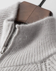 Santorini Zipper Vest Jacket - Milk White