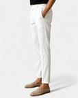 Smart Tailored Regular Fit Chino Ankle Pants - White