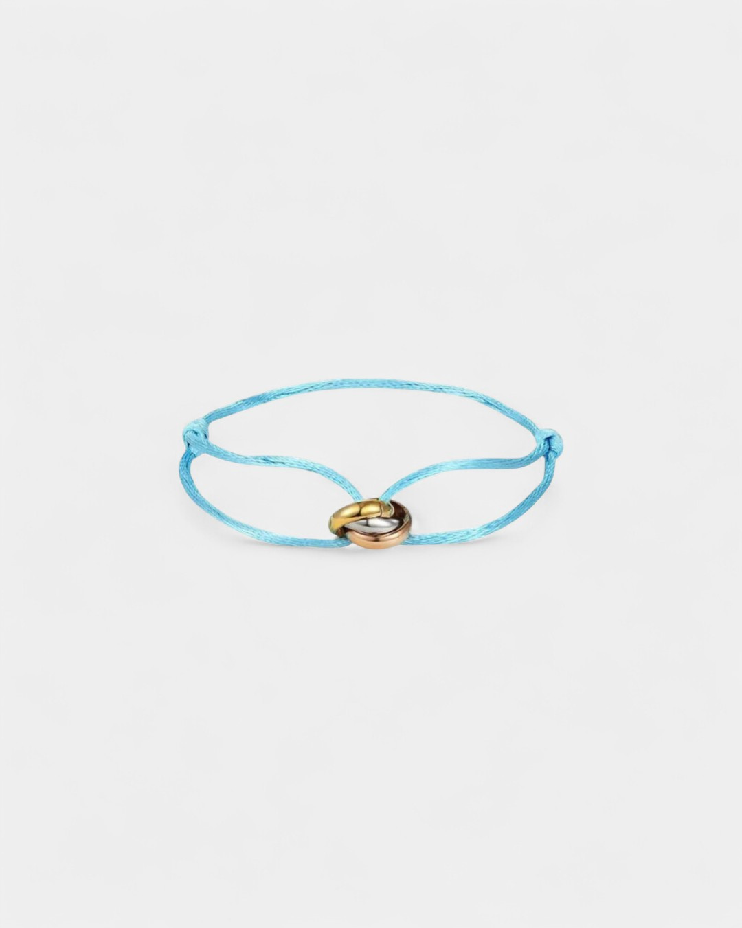 Parisian Knot Stainless Steel Bracelet - Light Blue