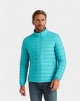 Marclain Lightweight Quilted Puffer Jacket - Cyan